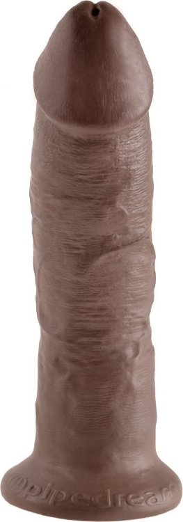 Коричневый фаллоимитатор 9 Cock - 22,9 см.
