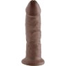 Коричневый фаллоимитатор 9 Cock - 22,9 см.