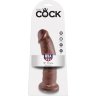 Коричневый фаллоимитатор 9 Cock - 22,9 см.