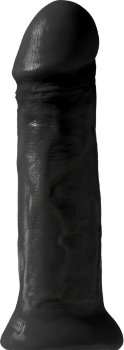 Черный фаллоимитатор на присоске 11 Cocks - 28 см.