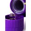 Фиолетовый вибратор с утолщением посередине и клиторальным зайчиком - 18 см.  Цена 2 317 руб. - Фиолетовый вибратор с утолщением посередине и клиторальным зайчиком - 18 см.