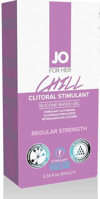 Возбуждающий гель мягкого действия JO CLITORAL CHILL - 10 мл.