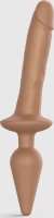 Карамельный двусторонний фаллоимитатор Strap-On-Me Dildo Plug-In Switch size L