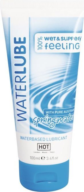 Лубрикант на основе чистой родниковой воды WaterLube - 100 мл.