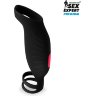 Черная насадка на пенис с вибрацией Sex Expert - 15,4 см.