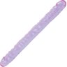 Двухсторонний фиолетовый фаллоимитатор Double Dong Purple Jellie - 46 см.