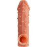 Насадка на фаллос с отверстием для мошонки EXTREME SLEEVE - 17,6 см.