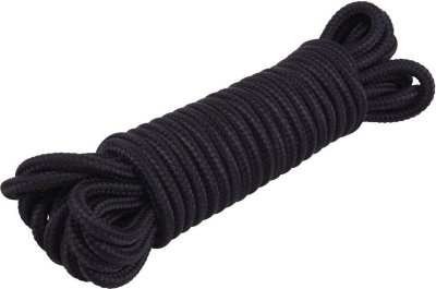 Хлопковая черная верёвка для любовных игр Mini Silk Rope - 10 м.  Цена 1 776 руб. Длина: 1 см. Хлопковая верёвка для любовных игр. Страна: Китай. Материал: хлопок.