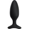 Черная анальная втулка LOVENSE Hush 2 (M) - 13,5 см.