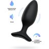 Черная анальная втулка LOVENSE Hush 2 (M) - 13,5 см.