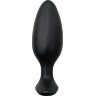 Черная анальная втулка LOVENSE Hush 2 (M) - 13,5 см.