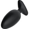 Черная анальная втулка LOVENSE Hush 2 (M) - 13,5 см.