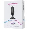 Черная анальная втулка LOVENSE Hush 2 (M) - 13,5 см.