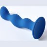 Синяя анальная пробка Terra - 12 см.