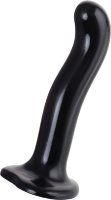 Черный стимулятор для пар P G-Spot Dildo Size L - 19 см.