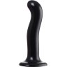 Черный стимулятор для пар P G-Spot Dildo Size L - 19 см.