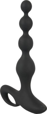 Черная анальная цепочка с вибрацией Rechargeable Anal Beads - 20 см.  Цена 8 806 руб. Длина: 2 см. Диаметр: 3.5 см. Необычный анальный вибратор имеющий форму и функции анальных шариков. 10 режимов вибрации дарят палитру разнообразных стимуляций в одной из самых интимных областей, а широкое основание игрушки обеспечивает комфорт и безопасность использования. Рабочая длина - 16,5 см. Минимальный диаметр - 0,7 см. Страна: Китай. Материал: силикон. Батарейки: встроенный аккумулятор.
