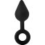 Черная анальная пробка с ручкой-кольцом XL Single Drop Plug - 14 см. - Черная анальная пробка с ручкой-кольцом XL Single Drop Plug - 14 см.