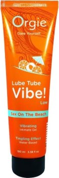Гель с эффектом вибрации Lube Tube Vibe Low Sex On The Beach - 100 мл.