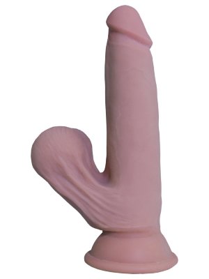Телесный реалистичный фаллоимитатор Horney Emperor - 19,5 см. Длина: 19.5 см. Диаметр: 4 см. Фаллоимитатор изготовлен из нового, улучшенного термоэластомера, который сочетает жесткость внутри и мягкость снаружи. Специально разработанные яички и мошонка на ощупь как настоящие, что добавляет реалистичности и натуральности ощущениям. Упакован в фирменную коробку с вальцовкой. Рабочая длина - 15,5 см. Страна: Китай. Материал: термопластичный эластомер (TPE).