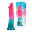 Яркий двухцветный фаллоимитатор с присоской - Яркий двухцветный фаллоимитатор с присоской