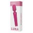 Бордовый вибромассажер Luna - 21,4 см. - Бордовый вибромассажер Luna - 21,4 см.