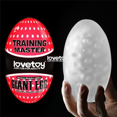 Мастурбатор-яйцо Giant Egg Stamina Nodules Edition  Цена 1 486 руб. Длина: 13 см. Диаметр: 7 см. Супер мягкий, прозрачный, текстурированный, инновационный мужской мастурбатор в форме яйца. Включает в себя тюбик смазки на водной основе. Страна: Китай. Материал: термопластичный эластомер (TPE).