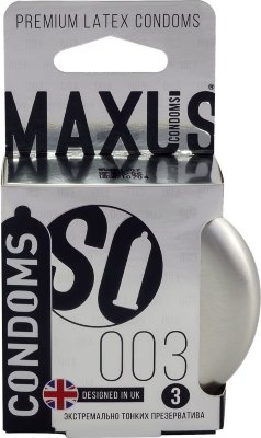 Экстремально тонкие презервативы в железном кейсе MAXUS Extreme Thin - 3 шт.  Цена 743 руб. Длина: 18 см. Не просто тонкие. Экстремально тонкие! Но не стоит боятся. Запатентованная технология ULTRASENSETEX позволяет создавать невероятно прочные презервативы с минимальной толщиной стенки. Внутри самые стильные дизайны из галереи MAXUS. Только лучшие картинки из первой и второй Британской коллекции! Экстремально тонкие гладкие презервативы из натурального премиального латекса с гипоаллергенной смазкой и накопителем. Стильная кондомница в каждой упаковке. Номинальная ширина - 53 +/- 2мм. Толщина стенки - 0,05 мм. В упаковке - 3 шт. Страна: Великобритания. Материал: латекс. Объем: 3 шт.
