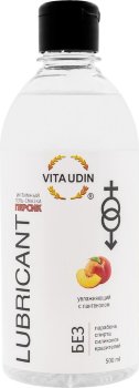 Интимный гель-смазка на водной основе VITA UDIN с ароматом персика - 500 мл.