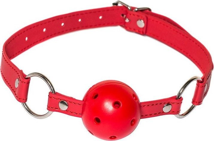 Красный кляп-шарик Firecracker