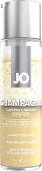 Лубрикант на водной основе JO H2O Champagne Flavored Lubricant с ароматом шампанского - 60 мл.