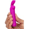 Лиловая вибропуля с ушками Rechargeable Rabbit Ears Bullet Vibrator