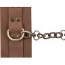 Коричневые кожаные наручники Maya