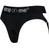 Черные трусики для насадок Heroine Lingerie Harness - size S