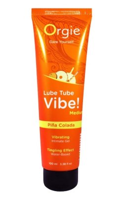 Гель с эффектом вибрации Lube Tube Vibe Medium Pina Colada - 100 мл. Интимный гель на водной основе с натуральным тропическим ароматом коктейля «Пина Колада» и эффектом лёгкого покалывания. Благодаря шелковистой, нелипкой текстуре обеспечивает комфорт и длительное удовольствие. Ощущения вибрации и лёгкого покалывания второго уровня. нанести необходимое количество геля на интимную зону, при желании повторить. Страна: Португалия. Объем: 100 мл.