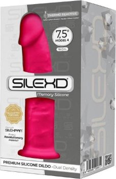 Розовый фаллоимитатор SILEXD Model 4 - 19 см.