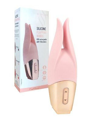 Нежно-розовый мини-вибратор с раздвоенным кончиком - 12,3 см.  Цена 3 119 руб. Длина: 12.3 см. Диаметр: 3.8 см. Вибромассажёр с раздвоенным концом для стимуляции эрогенных зон женщины и мужчины. Может использоваться во время эротической прелюдии или стать полноценным участником интимной близости. Оригинальная форма гаджета расширяет возможности его применения. 10 режимов вибрации усиливают возбуждение и обеспечивают фееричные оргазмы. Секс-игрушка изготовлена из приятного бархатистого материала. Проста в использовании и уходе. Страна: Китай. Материал: силикон. Батарейки: встроенный аккумулятор.