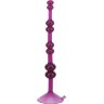 Фиолетовая анальная цепочка на присоске LOVE THROB PURPLE - 17,8 см.