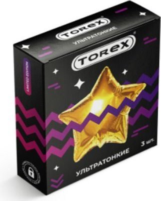 Презервативы Torex Party Ультратонкие - 3 шт.
