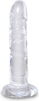 Прозрачный фаллоимитатор King Cock Clear 6 Cock - 18,4 см.