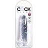 Прозрачный фаллоимитатор King Cock Clear 6 Cock - 18,4 см.
