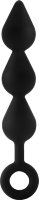 Черный анальный стимулятор XL Triple Drop Plug Black - 26 см.
