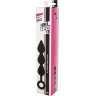 Черный анальный стимулятор XL Triple Drop Plug Black - 26 см.