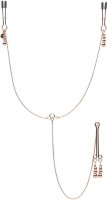 Золотистые зажимы для сосков и клитора All Sensation Nipple and Clitoral Chain
