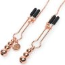 Золотистые зажимы для сосков и клитора All Sensation Nipple and Clitoral Chain