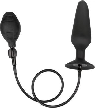 Черная анальная пробка с расширением COLT XXXL Pumper Plug with Detachable Hose - 16 см.
