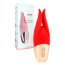 Красный мини-вибратор с раздвоенным кончиком - 12,3 см.  Цена 3 119 руб. - Красный мини-вибратор с раздвоенным кончиком - 12,3 см.