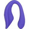 Фиолетовый гибкий вибростимулятор с пультом ДУ Anywhere Vibe