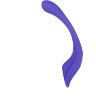 Фиолетовый гибкий вибростимулятор с пультом ДУ Anywhere Vibe