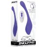 Фиолетовый гибкий вибростимулятор с пультом ДУ Anywhere Vibe